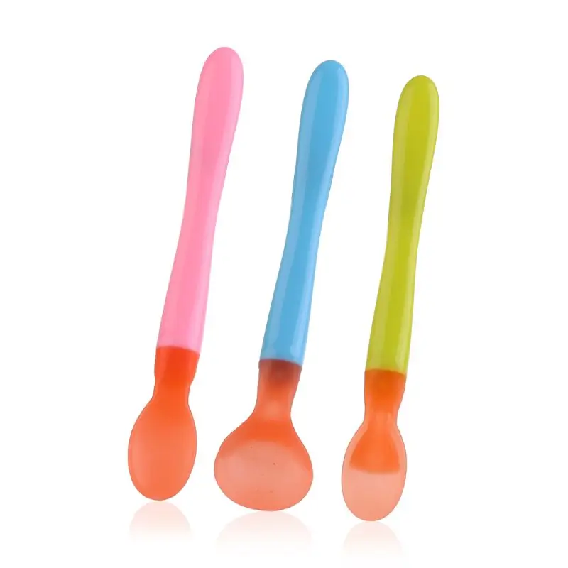 3Pcs Temperature Sensing Spoon for Baby Infant Feeding SpoonsToddler Flatware Dropship
3Pcs Temperature Sensing Spoon for Baby Infant Feeding SpoonsToddler Flatware Dropship
