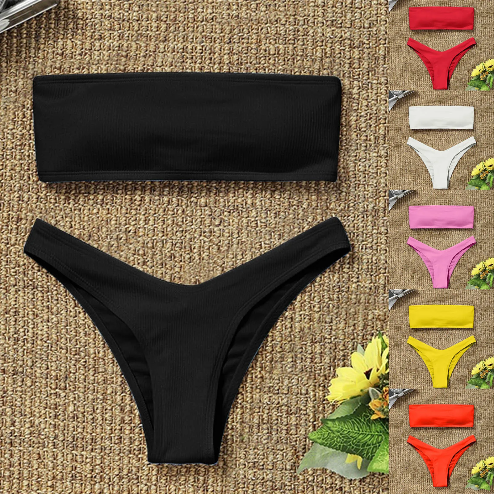 Women's Bikini High Waisted Tummy Control Two Piece Swimsuit Swimwear Summerкђпалники женские 2021
Women's Bikini High Waisted Tummy Control Two Piece Swimsuit Swimwear Summerкђпалники женские 2021