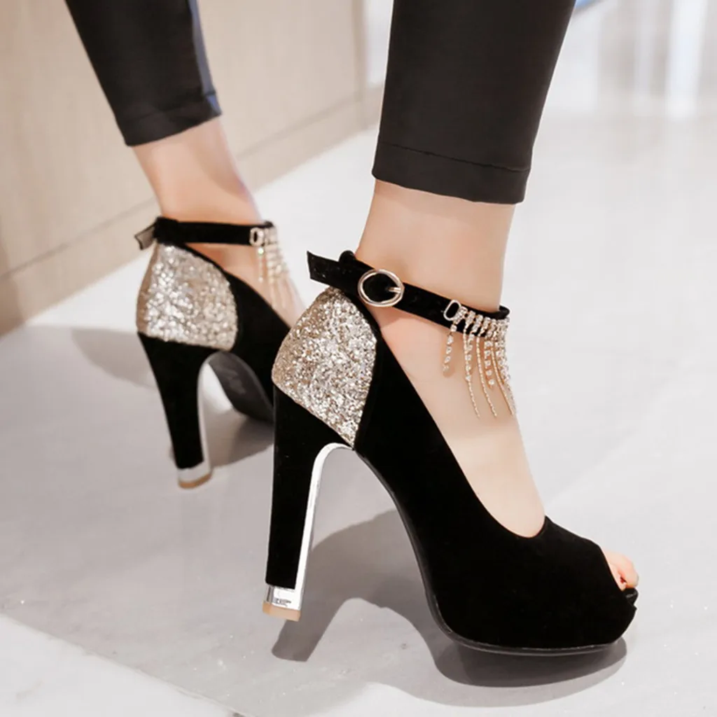 New Ladies Sandals Fish Mouth Buckle Open Toe High Heels Women Chunky Heel Sandals Slippers Comfortable Fashion Women Shoes
New Ladies Sandals Fish Mouth Buckle Open Toe High Heels Women Chunky Heel Sandals Slippers Comfortable Fashion Women Shoes