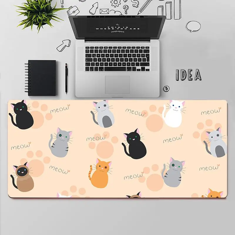 FHNBLJ High Quality cute cartoon cat Large Mouse pad PC Computer mat Rubber Computer Gaming mousepad
FHNBLJ High Quality cute cartoon cat Large Mouse pad PC Computer mat Rubber Computer Gaming mousepad