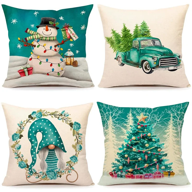 Christmas Pillow Covers 18X18 Set of 4 Farmhouse Christmas Decorations Winter Holiday Decor Throw Pillows for Home Couch
Christmas Pillow Covers 18X18 Set of 4 Farmhouse Christmas Decorations Winter Holiday Decor Throw Pillows for Home Couch