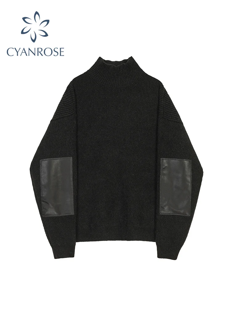 2021 женский свитер в стиле пэчворк, свободная повседневная водолазка, теплые женские уличные корейские женские вязаные пуловеры Harajukux
2021 женский свитер в стиле пэчворк, свободная повседневная водолазка, теплые женские уличные корейские женские вязаные пуловеры Harajukux