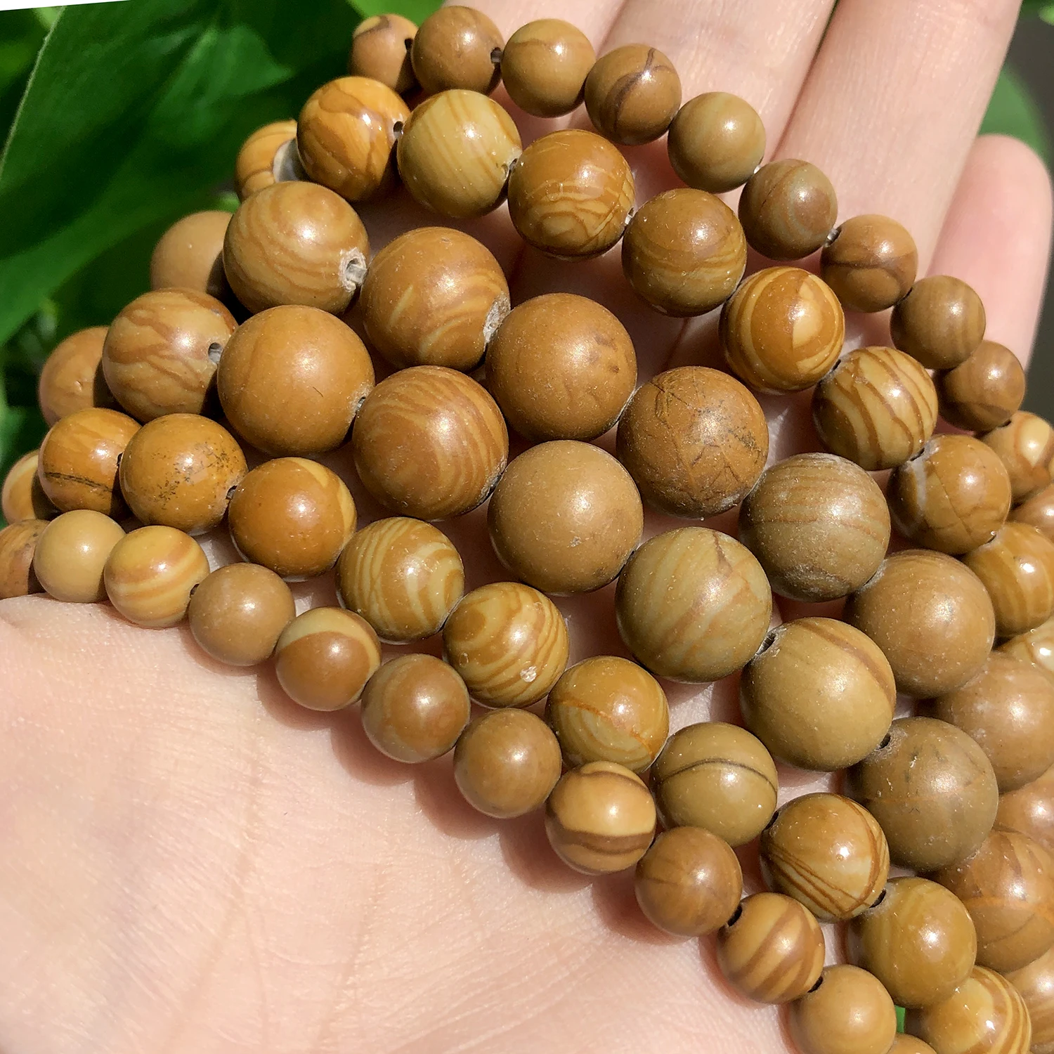 Wholesale Natural Stone Beads Smooth Yellow Wood Grain Loose Beads for Jewelry Making DIY Bracelet Necklace Accessories 15inch
Wholesale Natural Stone Beads Smooth Yellow Wood Grain Loose Beads for Jewelry Making DIY Bracelet Necklace Accessories 15inch