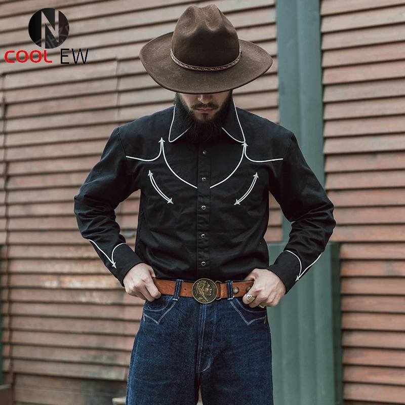 Bronson Old Time Western Shirt Ranchman Wear Country Music Shirt Black Slim Fit Cowboy Shirt
Bronson Old Time Western Shirt Ranchman Wear Country Music Shirt Black Slim Fit Cowboy Shirt