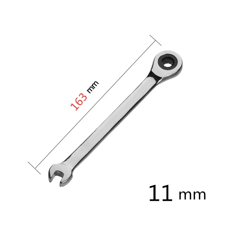 11mm Ratchet Wrench 72 Teeth Box Spanner Internal Hexagon Two Way Vehicle Maintenance Tool Chrome Vanadium Steel 
11mm Ratchet Wrench 72 Teeth Box Spanner Internal Hexagon Two Way Vehicle Maintenance Tool Chrome Vanadium Steel