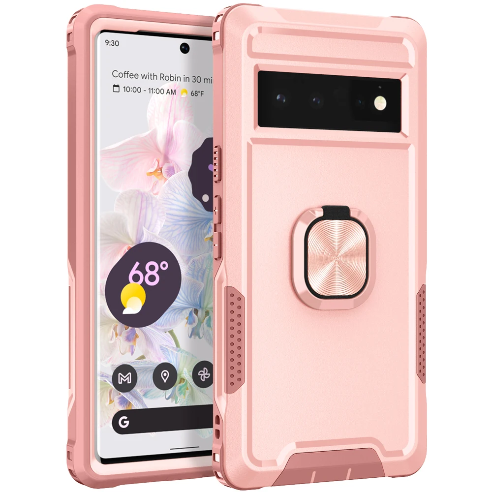 for Google Pixel 6 Pro Case Heavy Duty Full Body Shockproof Kickstand with 360° Ring Holder Support Car Mount Hybrid
for Google Pixel 6 Pro Case Heavy Duty Full Body Shockproof Kickstand with 360° Ring Holder Support Car Mount Hybrid