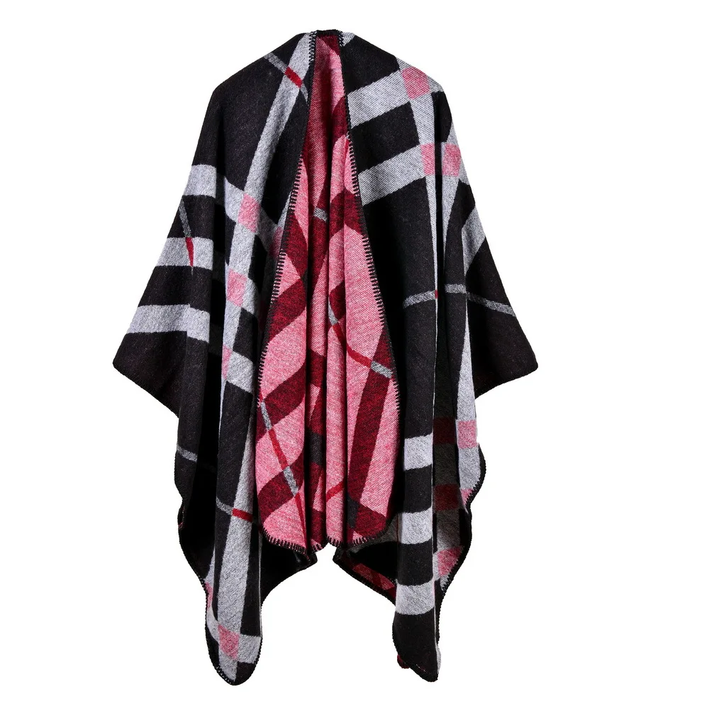 European And American Ladies Plaid Shawl Super Long Thickened Foreign Trade Ever-Changing Cashmere Cloak Women Scarf Winter
European And American Ladies Plaid Shawl Super Long Thickened Foreign Trade Ever-Changing Cashmere Cloak Women Scarf Winter