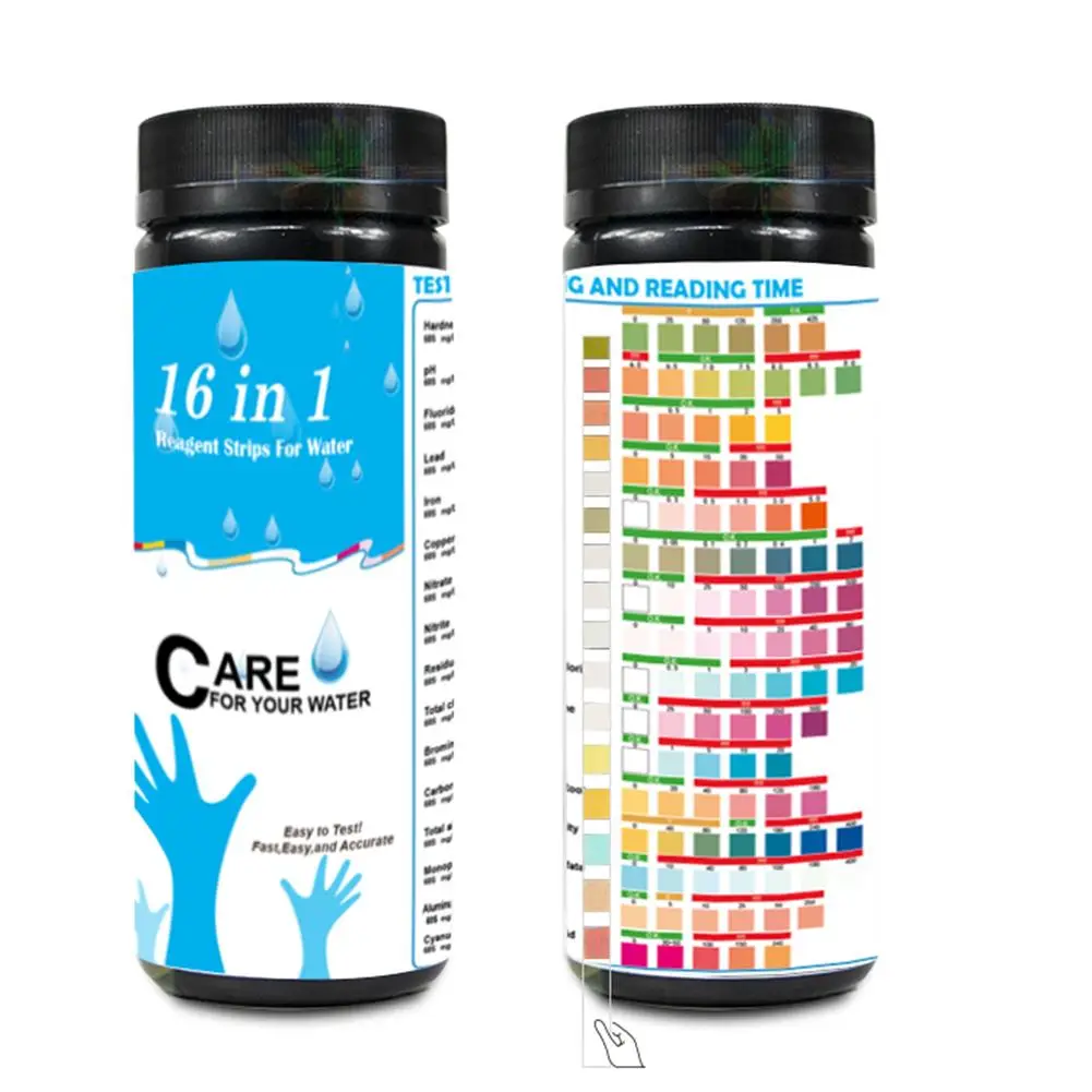 PCS Upgrade 16in1 Drinking Water Fish Tank Test Strip Tap Water Quality Test Strip For Testing Hardness PH Bromine ordinary
PCS Upgrade 16in1 Drinking Water Fish Tank Test Strip Tap Water Quality Test Strip For Testing Hardness PH Bromine ordinary