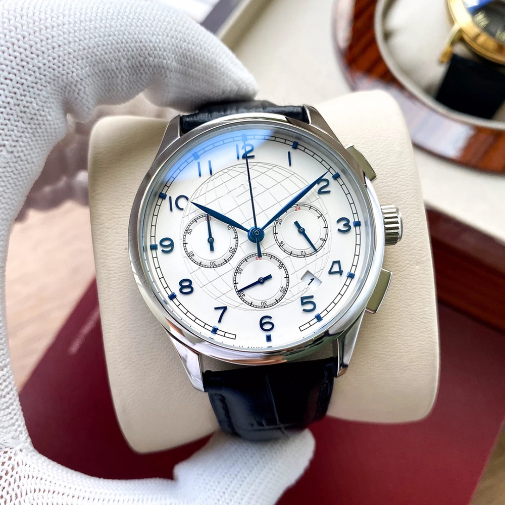 Genuine Leather Strap Quartz Top Mechanical Movement Super Mineral Mirror Multi-Function Chronograph Watch Leather Strap Watch
Genuine Leather Strap Quartz Top Mechanical Movement Super Mineral Mirror Multi-Function Chronograph Watch Leather Strap Watch