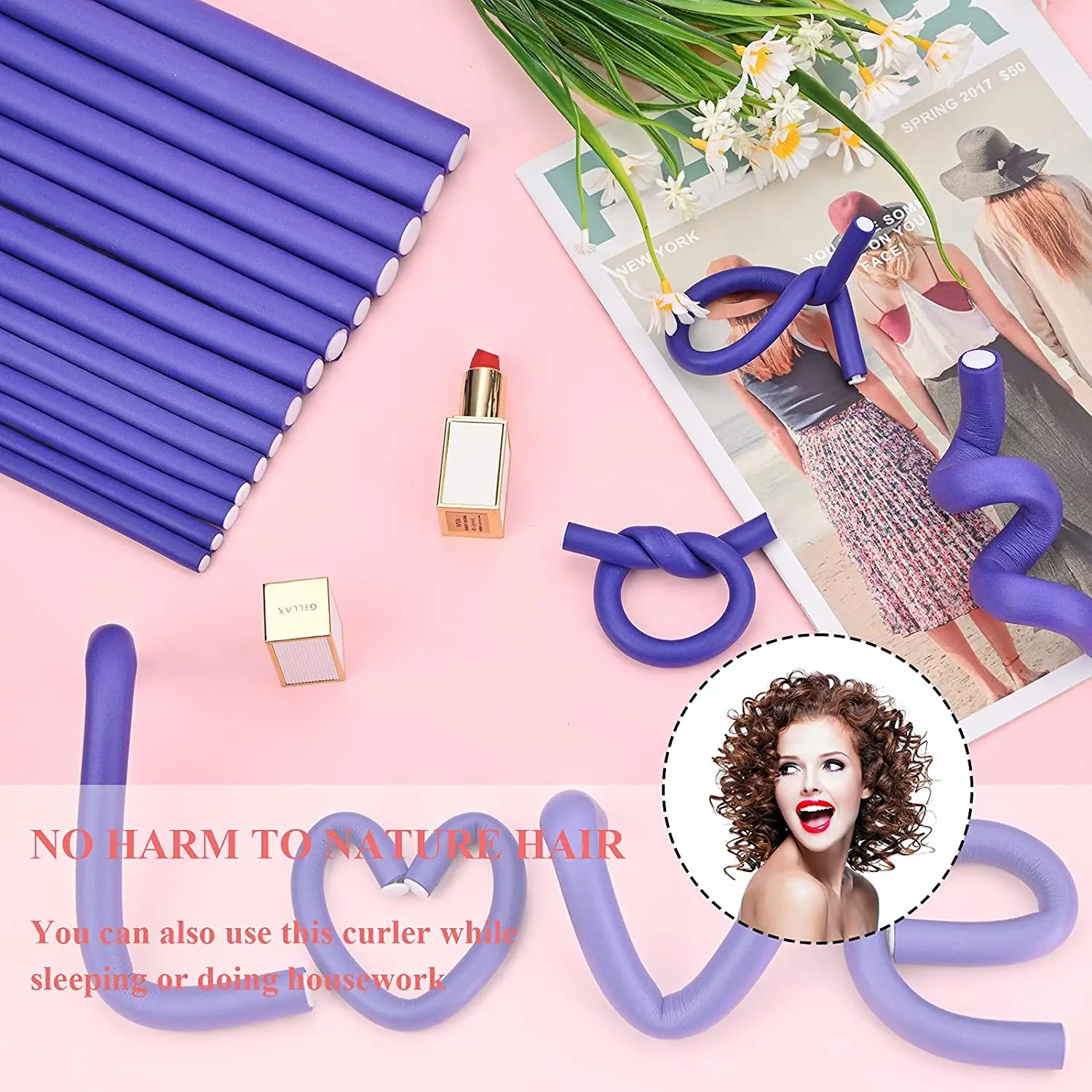 70pcs Flexible Roller Cylinder Foam Hair Curling Tools Hair Curler Foam Roller Rods DIY Hair Styling Tools+Silk Sleep Bonnet Cap
70pcs Flexible Roller Cylinder Foam Hair Curling Tools Hair Curler Foam Roller Rods DIY Hair Styling Tools+Silk Sleep Bonnet Cap