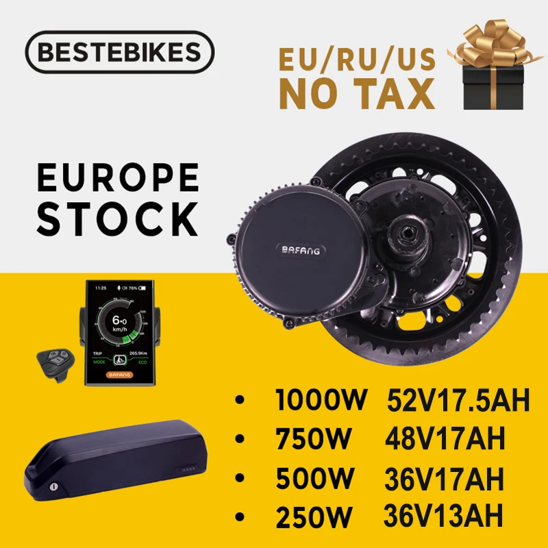 Bafang двигатель BBSHD 1000 Вт BBS03B BBS02B 750 48 В BBS01B 250 500 36 в мотор среднего привода