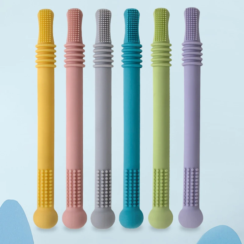 Chewing Tube Chewing Teether Baby Oral Movement Chewing Tool Baby Teether High Quality Silicone Hollow Teething Tube
Chewing Tube Chewing Teether Baby Oral Movement Chewing Tool Baby Teether High Quality Silicone Hollow Teething Tube