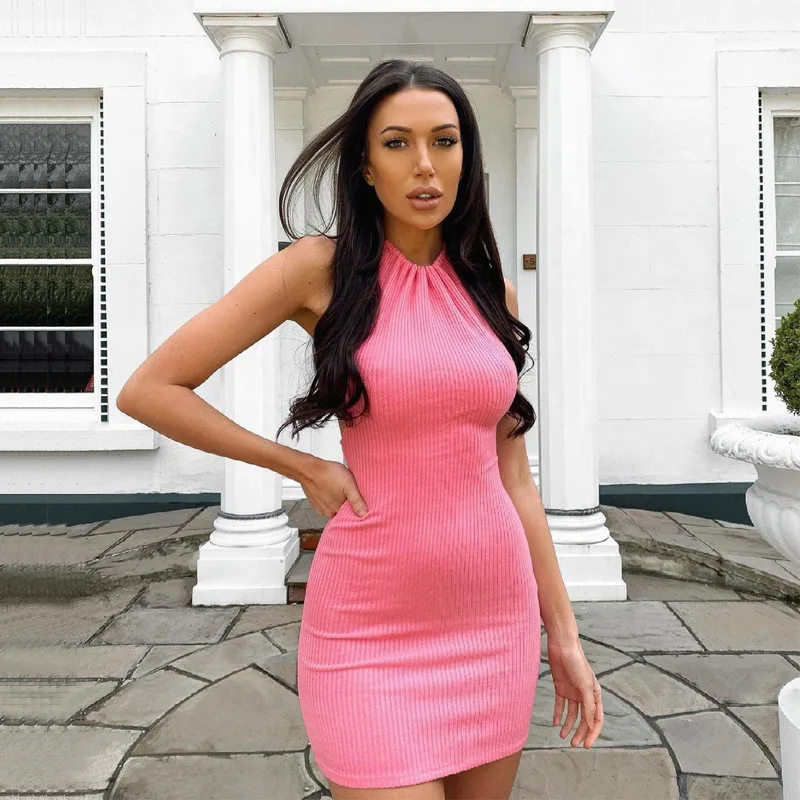 CHRLEISURE Dress Woman Fashion Summer Streetwear Bandage Dress Slim Sleeveless Skirt Sexy Backless Dress
CHRLEISURE Dress Woman Fashion Summer Streetwear Bandage Dress Slim Sleeveless Skirt Sexy Backless Dress