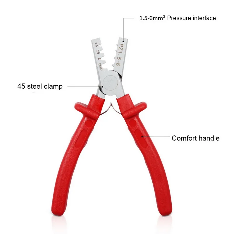 PZ0.25-2.5/PZ1.5-6 Crimper Plier Tool Mini Plier 0.25-2.5mm Cable End-Sleeve Crimper Tool Wire Cutting Plier Accessories
PZ0.25-2.5/PZ1.5-6 Crimper Plier Tool Mini Plier 0.25-2.5mm Cable End-Sleeve Crimper Tool Wire Cutting Plier Accessories