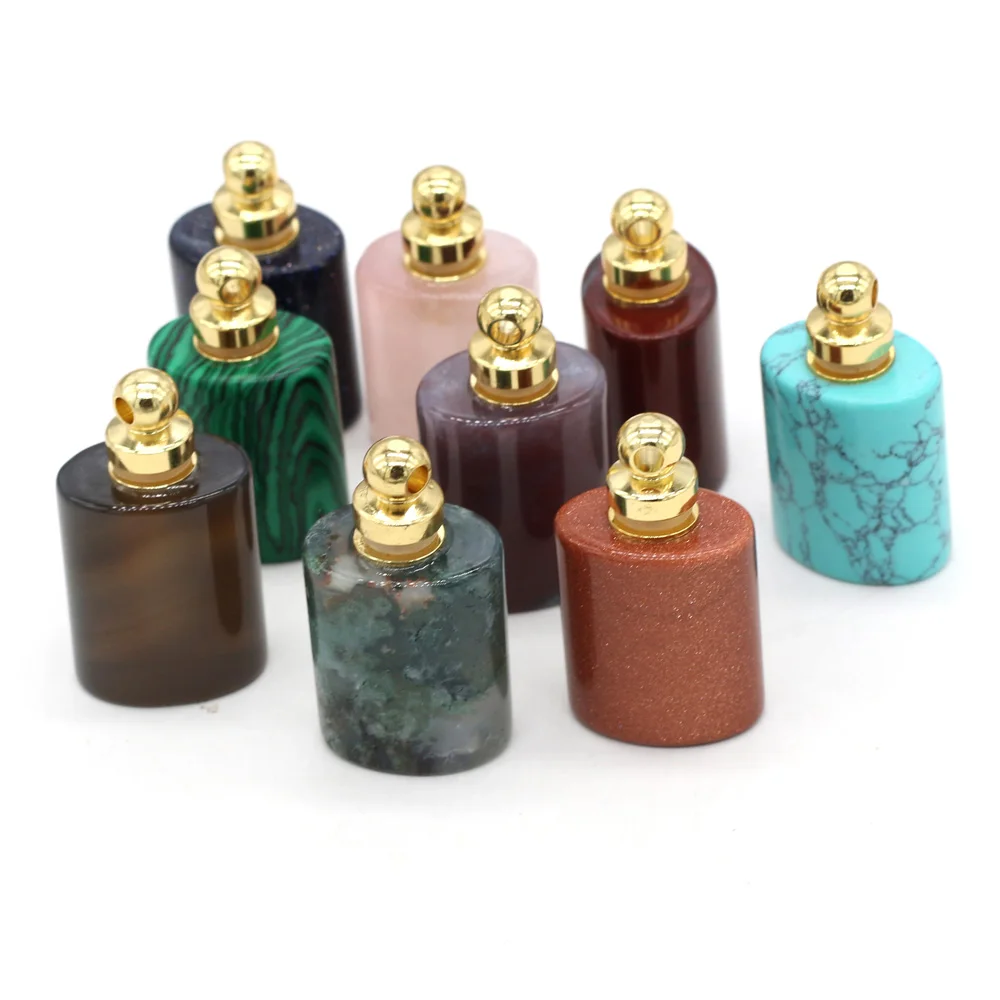 Essential Oil Diffuser Perfume Bottle Pendant Necklace Natural Stone Agates Malachite Pendants Charm Reiki Healing Jewelry Gift
Essential Oil Diffuser Perfume Bottle Pendant Necklace Natural Stone Agates Malachite Pendants Charm Reiki Healing Jewelry Gift