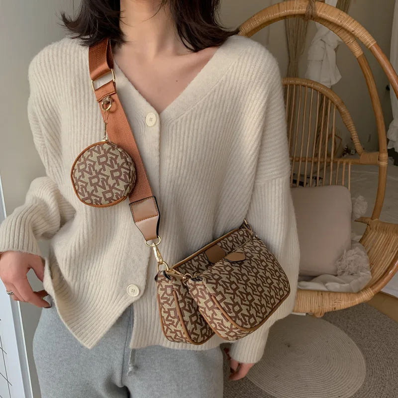 Fashion Geometric Pattern Three-piece Women's Handbag Simple Casual One-shoulder Underarm Bag Wideband Messenger Handbag 2021
Fashion Geometric Pattern Three-piece Women's Handbag Simple Casual One-shoulder Underarm Bag Wideband Messenger Handbag 2021