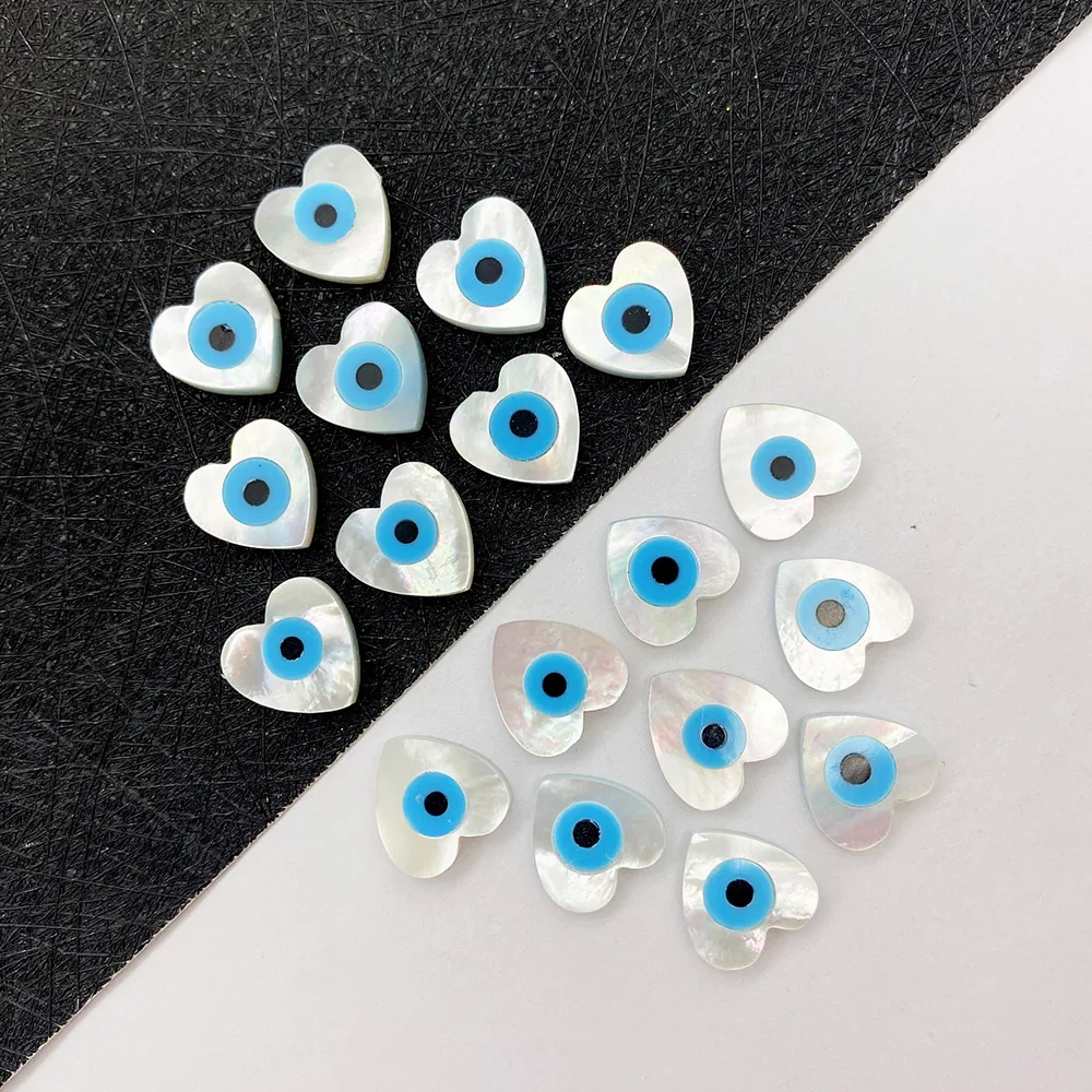 3pcs/bag Natural Sea Shell Beads Heart-shaped Double-sided Evil Eye Beads DIY Jewelry Making Necklace Bracelet Accessories Gifts
3pcs/bag Natural Sea Shell Beads Heart-shaped Double-sided Evil Eye Beads DIY Jewelry Making Necklace Bracelet Accessories Gifts