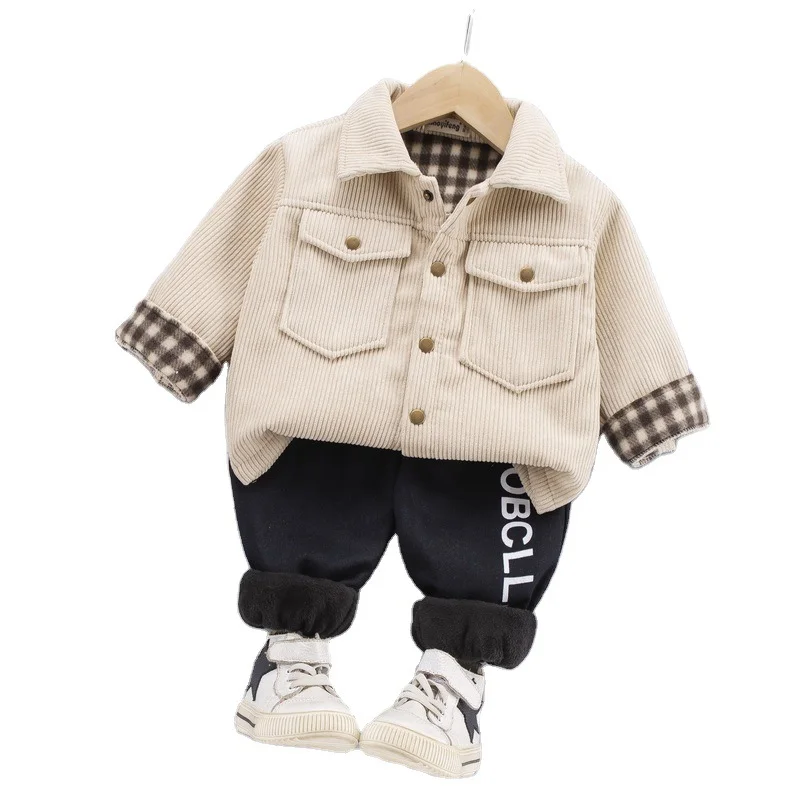 New Kids Plaid Clothing Sets Spring Autumn Infants Casual Clothes Children Fashion Jacket Pants Boys Baby Girls Solid Tracksuit
New Kids Plaid Clothing Sets Spring Autumn Infants Casual Clothes Children Fashion Jacket Pants Boys Baby Girls Solid Tracksuit