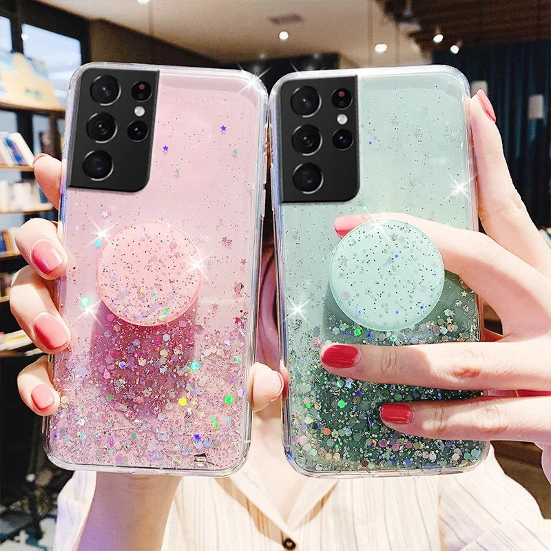 Bling Glitter Case For Samsung S21 Ultra Funda Samsung S20 FE S10 Lite S10E S9 S8 Plus Note 20 Ultra Silicone Cover Phone Holder
Bling Glitter Case For Samsung S21 Ultra Funda Samsung S20 FE S10 Lite S10E S9 S8 Plus Note 20 Ultra Silicone Cover Phone Holder