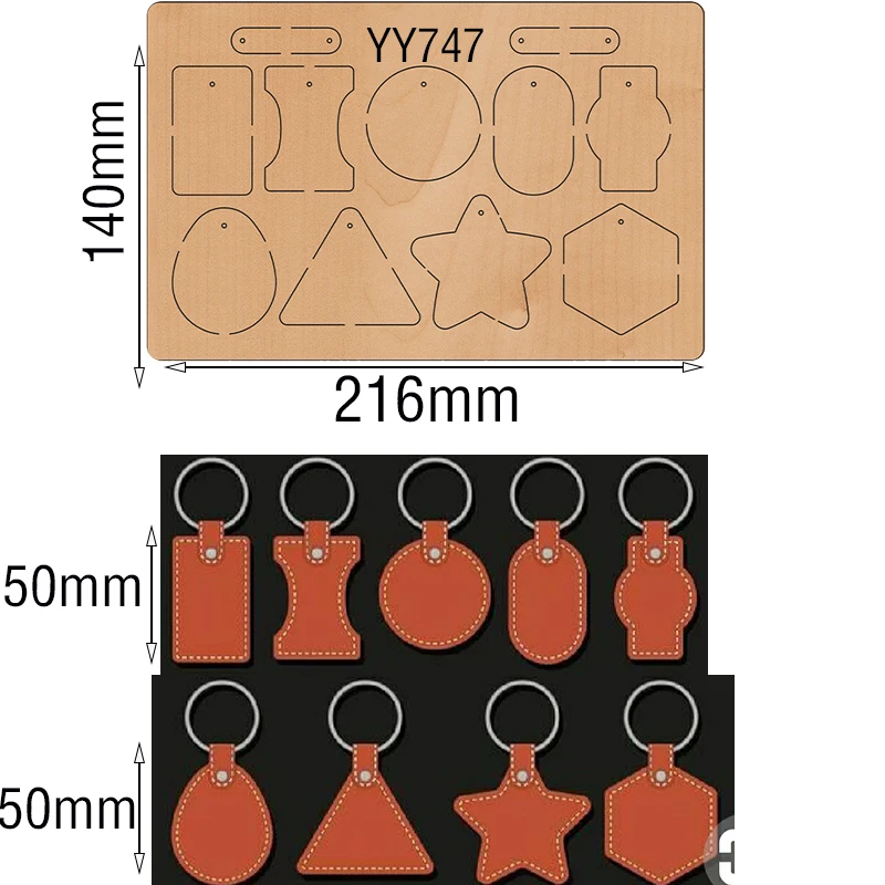 A variety of key chain knife mold wood moldYY747Is Compatible with Most Manual Die Cut
A variety of key chain knife mold wood moldYY747Is Compatible with Most Manual Die Cut