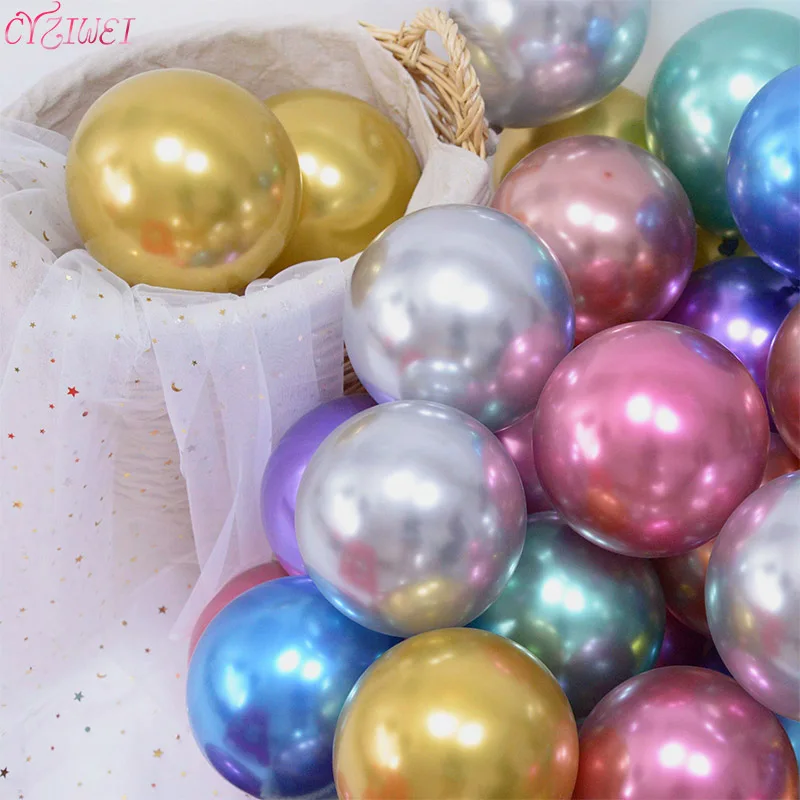 50pcs 5inch Chrome Metallic Latex Balloons Gold Round Thick Glossy Metal Wedding Balloons Birthday Party Decor Air Globos
50pcs 5inch Chrome Metallic Latex Balloons Gold Round Thick Glossy Metal Wedding Balloons Birthday Party Decor Air Globos