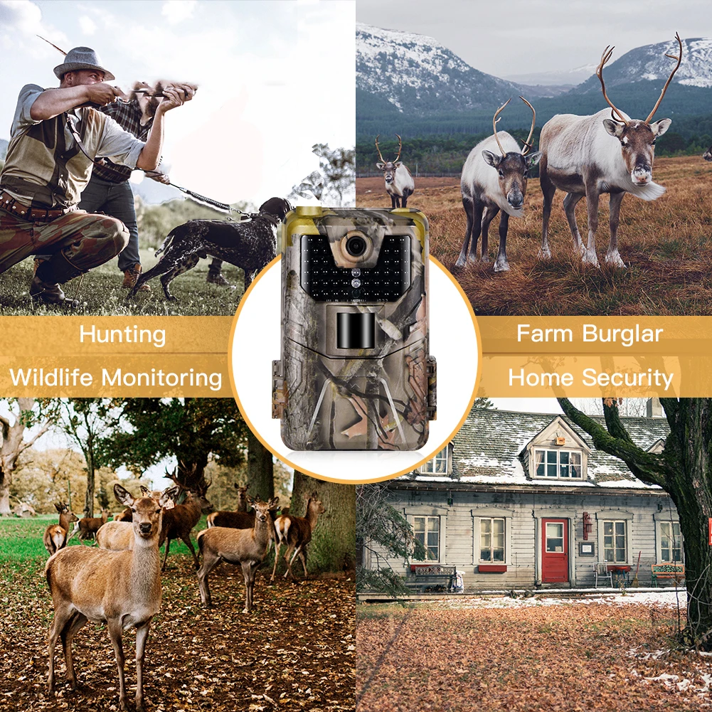 Outdoor Waterproof HD Tracking Hunting Camera 16MP 0.3 Seconds Trigger Wildlife Observation Camera Wildlife Scouting Cameras
Outdoor Waterproof HD Tracking Hunting Camera 16MP 0.3 Seconds Trigger Wildlife Observation Camera Wildlife Scouting Cameras