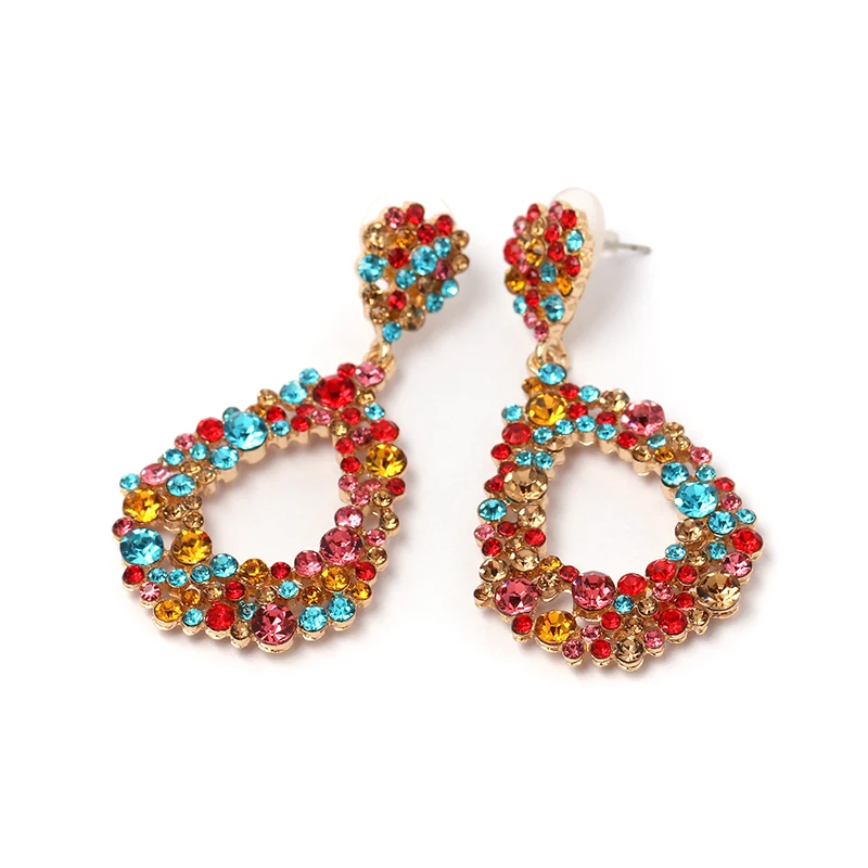 Geometric Design Woman Earring Colorful Zircon Stone Trend Big Earrings For Women 2021 Wholesale Wedding Statement Ear Ring
Geometric Design Woman Earring Colorful Zircon Stone Trend Big Earrings For Women 2021 Wholesale Wedding Statement Ear Ring
