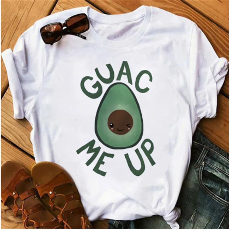 AOWOF Ladies Harajuku Kawaii Avocado Vegetarian T-shirt Tumblr Casual T-shirt Angel Avocado Top Saint Guacamole Graphic Tee
AOWOF Ladies Harajuku Kawaii Avocado Vegetarian T-shirt Tumblr Casual T-shirt Angel Avocado Top Saint Guacamole Graphic Tee