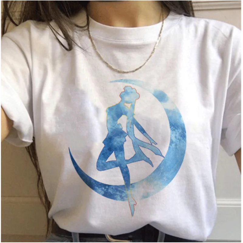 Harajuku Short Sleeve Fun Ulzzang T-shirt Big Eye Girl T-shirt Lady Cartoon Top Tees AOWOF Sailor Moon 2020 New Fashion T-shirt
Harajuku Short Sleeve Fun Ulzzang T-shirt Big Eye Girl T-shirt Lady Cartoon Top Tees AOWOF Sailor Moon 2020 New Fashion T-shirt
