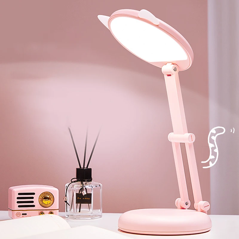 Kawaii Cartoon Folding Portable Rechargeable LED Eye-Caring Stepless Dimming Table Light School Study Reading Desk Lamp for Kids 
Kawaii Cartoon Folding Portable Rechargeable LED Eye-Caring Stepless Dimming Table Light School Study Reading Desk Lamp for Kids