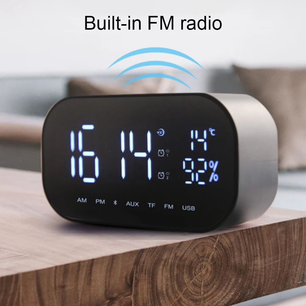 Bluetooth 4.2 Music Smart Alarm Clock With Speaker Dual Alarm Clock Portable Clock 3 Lightness For Bedroom Study Home Decor
Bluetooth 4.2 Music Smart Alarm Clock With Speaker Dual Alarm Clock Portable Clock 3 Lightness For Bedroom Study Home Decor