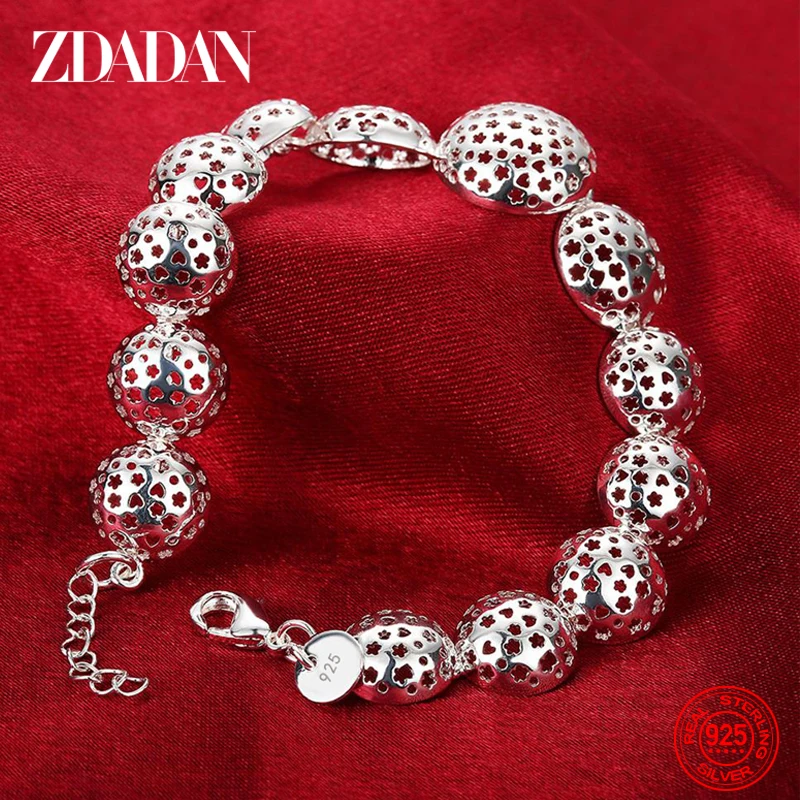 ZDADAN 925 Sterling Silver Hollow Round Charm Bracelet Chain For Women Party Jewelry
ZDADAN 925 Sterling Silver Hollow Round Charm Bracelet Chain For Women Party Jewelry