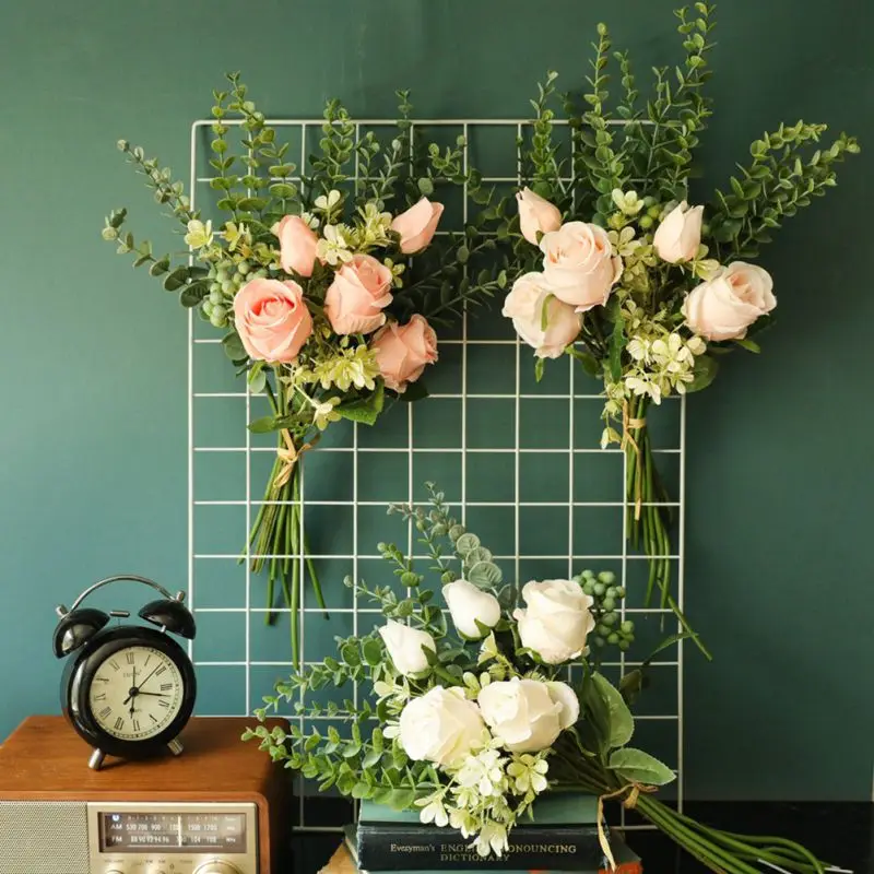 Artificial Rose Bouquet Patio Indoor Outdoor House Office Decorations Wedding Table Flowers Arrangement Bouquet Flower Supply
Artificial Rose Bouquet Patio Indoor Outdoor House Office Decorations Wedding Table Flowers Arrangement Bouquet Flower Supply