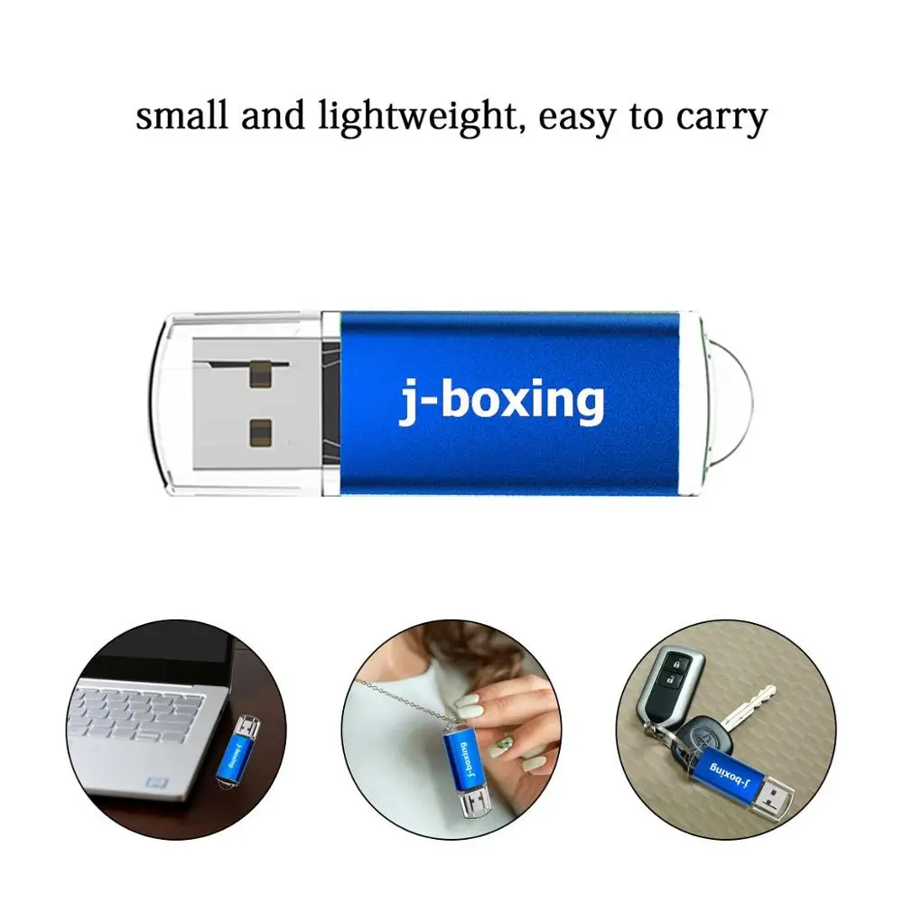Прямоугольный USB-накопитель J-boxing 20 шт. 8 ГБ 128 Мб Флешка 2 Гб USB-карта памяти для