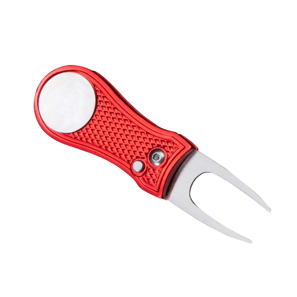 Foldable Divot Tool Aluminium Handle Tools Lightweight Portable Magnetic Marker for (Red)
Foldable Divot Tool Aluminium Handle Tools Lightweight Portable Magnetic Marker for (Red)