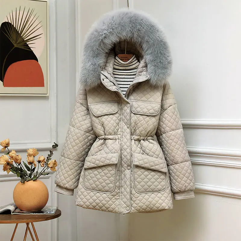 Down Jacket Female 2021's New Winter Youth Lightweight Slim -Fit White Duck Down Coat
Down Jacket Female 2021's New Winter Youth Lightweight Slim -Fit White Duck Down Coat