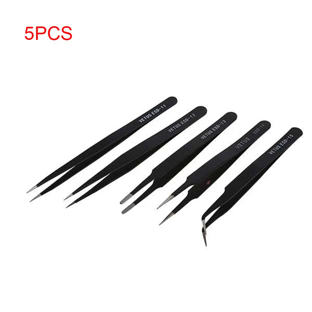 5pcs Stainless Steel Tools Eyelash Extension Home Durable Portable Straight Curved Make Up Multipurpose Anti-static Tweezer
5pcs Stainless Steel Tools Eyelash Extension Home Durable Portable Straight Curved Make Up Multipurpose Anti-static Tweezer