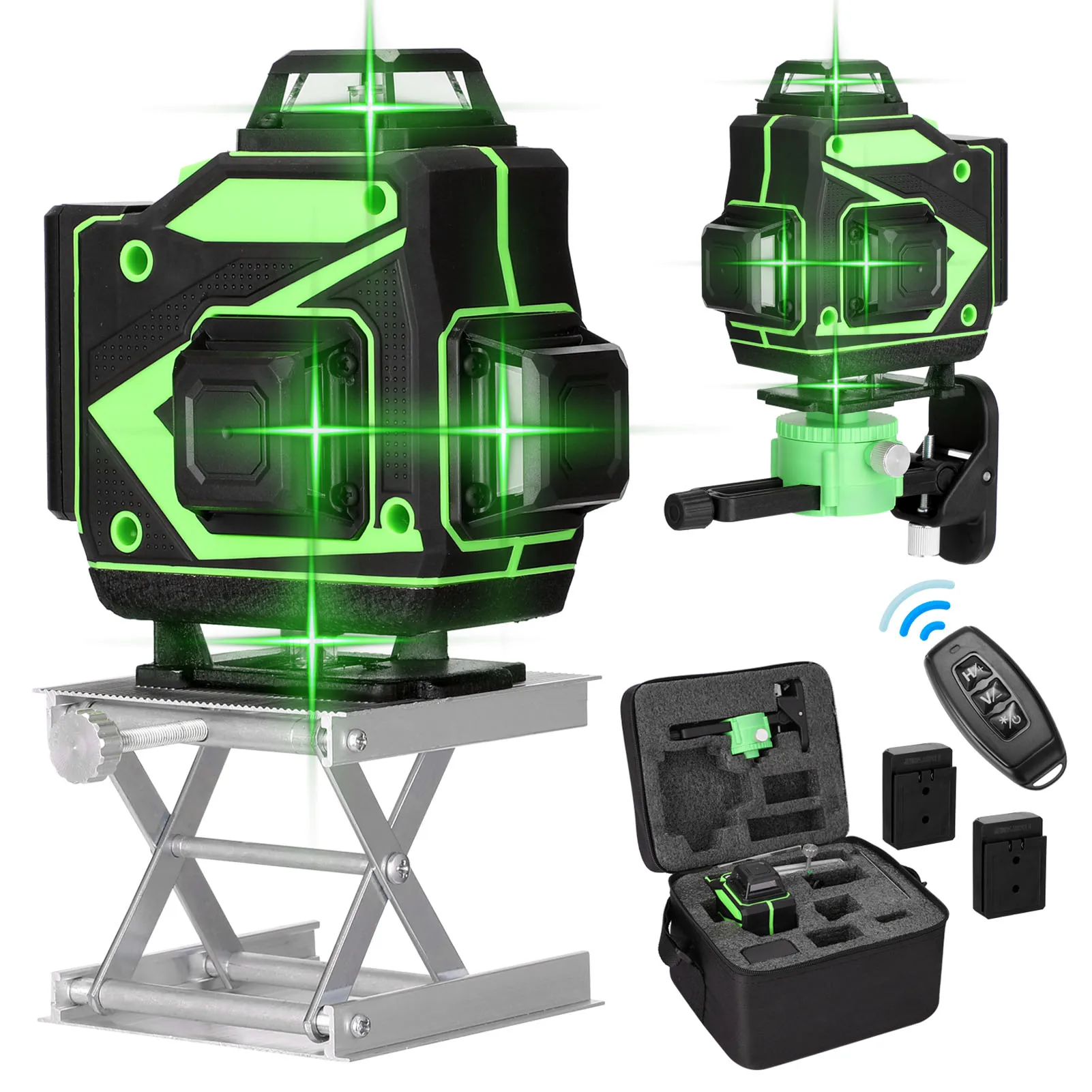 Multifunctional 4D 16 Lines Laser Level Tool Vertical Horizontal Lines with 3° Self-leveling Function
Multifunctional 4D 16 Lines Laser Level Tool Vertical Horizontal Lines with 3° Self-leveling Function