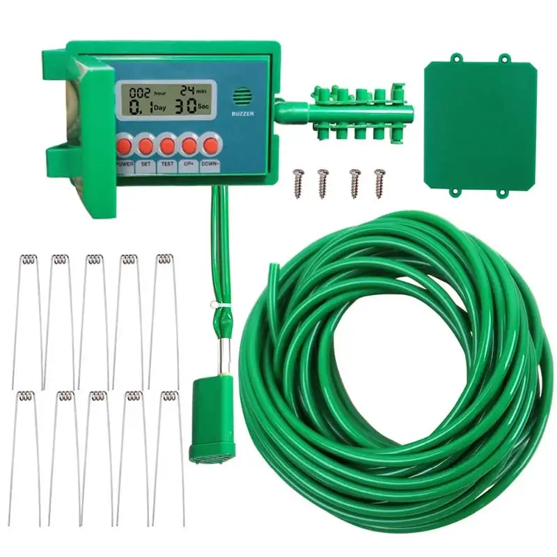 Automatic Micro Home Drip Irrigation Watering Kits System Sprinkler With Smart Controller For Garden Bonsai Indoor Use
Automatic Micro Home Drip Irrigation Watering Kits System Sprinkler With Smart Controller For Garden Bonsai Indoor Use