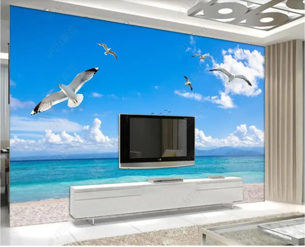 custom mural Photo wallpaper Modern sea landscape blue sky white clouds seagulls home decor 3d wallpaper for walls in rolls
custom mural Photo wallpaper Modern sea landscape blue sky white clouds seagulls home decor 3d wallpaper for walls in rolls