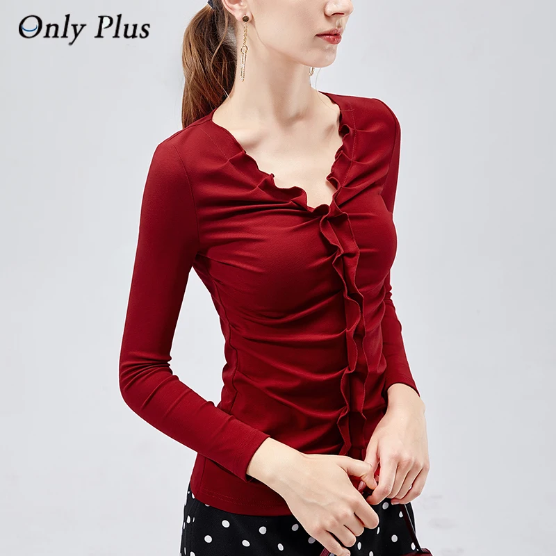 EVNISI Edible Tree Fungus V-neck Women Top 2022 Spring And Autumn Long-Sleeves Fold Blouse Slim Solid All-match Casual Blouse
EVNISI Edible Tree Fungus V-neck Women Top 2022 Spring And Autumn Long-Sleeves Fold Blouse Slim Solid All-match Casual Blouse