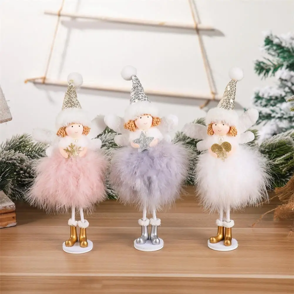 Christmas Angel Doll Pendant Handmade Fabric Wear-resistant Tree Hanging Feather Ornament Christmas Craft Decor #4O
Christmas Angel Doll Pendant Handmade Fabric Wear-resistant Tree Hanging Feather Ornament Christmas Craft Decor #4O