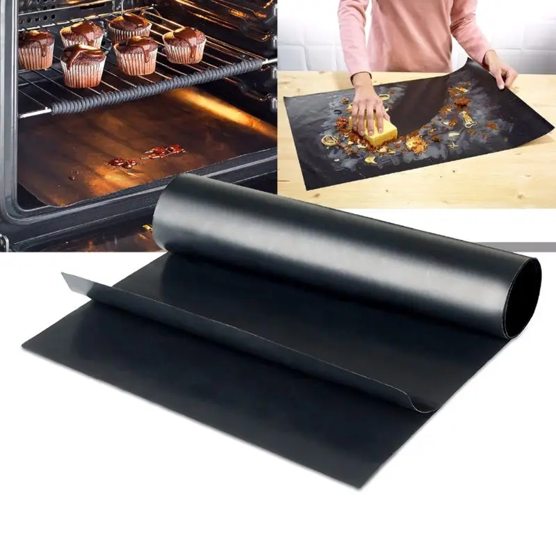 33x40cm Reusable Non-stick BBQ Grill Mat 0.08mm Thick PTFE Barbecue Baking Liners Cook Pad Microwave Oven Tool | Дом и сад