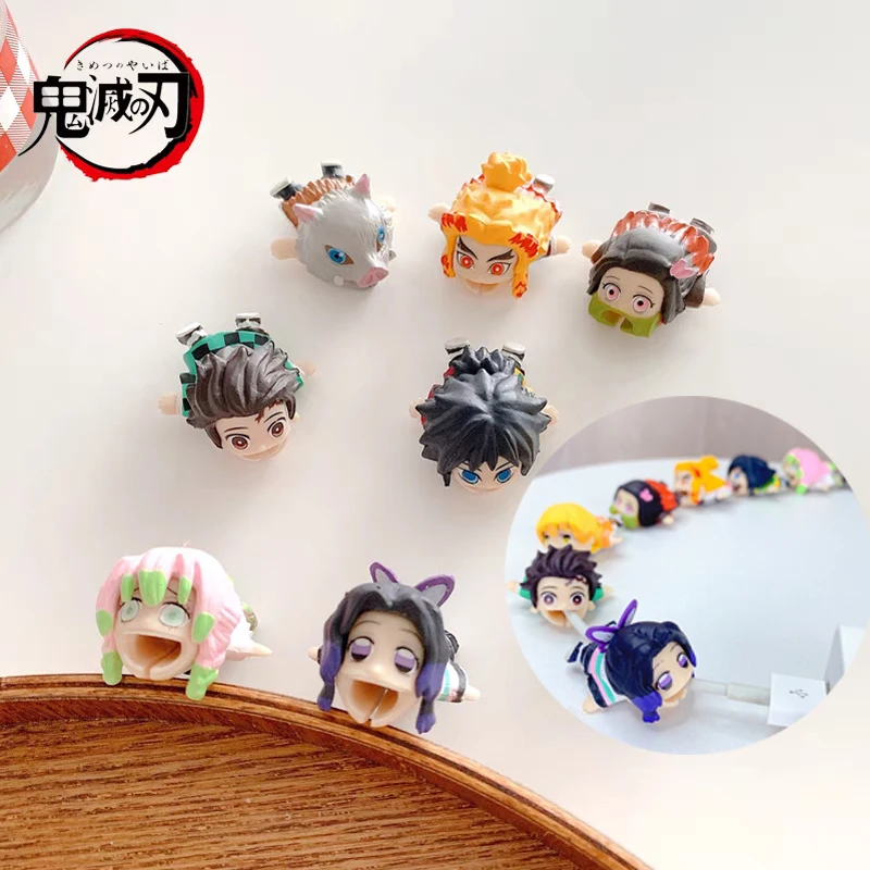 Anime Demon Slayer USB Data Cable Protective Sleeve for Iphone Android Accessories Cute Charging Cord Doll Model Holder
Anime Demon Slayer USB Data Cable Protective Sleeve for Iphone Android Accessories Cute Charging Cord Doll Model Holder