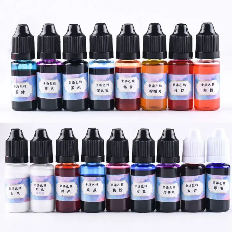 17 Color Ink Pigment Kit Liquid Colorant Dye Ink Diffusion Resin Jewelry Making L4ME 
17 Color Ink Pigment Kit Liquid Colorant Dye Ink Diffusion Resin Jewelry Making L4ME