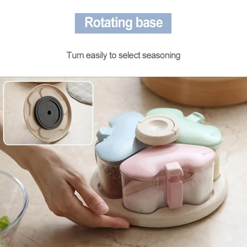 Wheat Straw Rotating Seasoning Box Kitchen Supplies Seasoning Box Seasoning Containers Salt Sugar Bowl Seasoning Bottle Set
Wheat Straw Rotating Seasoning Box Kitchen Supplies Seasoning Box Seasoning Containers Salt Sugar Bowl Seasoning Bottle Set