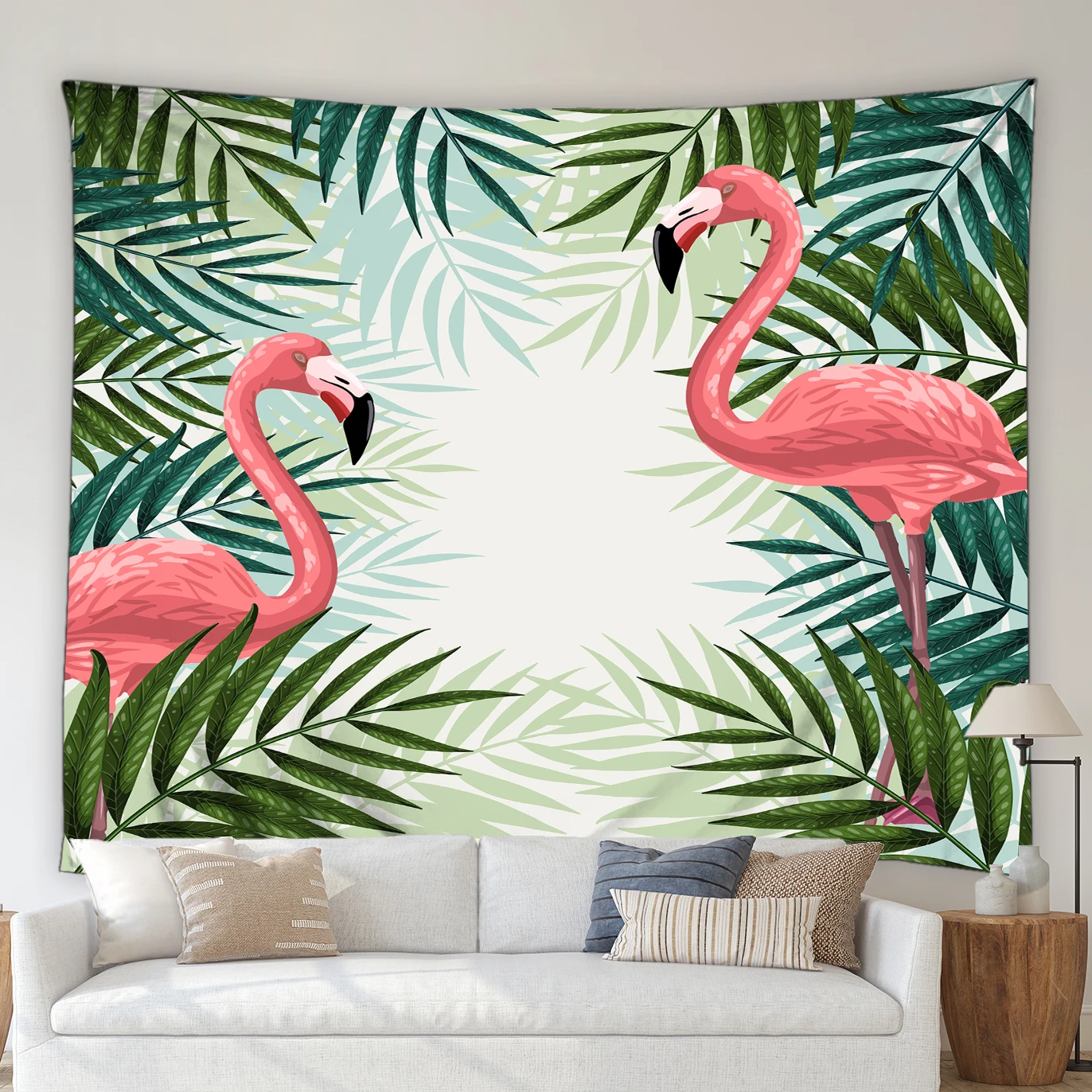 Flamingo Tapestry Tropical Green Plant Monstera Palm Leaves Living Room Background Decor Cloth Dormitory Bedroom Bedside Blanket
Flamingo Tapestry Tropical Green Plant Monstera Palm Leaves Living Room Background Decor Cloth Dormitory Bedroom Bedside Blanket