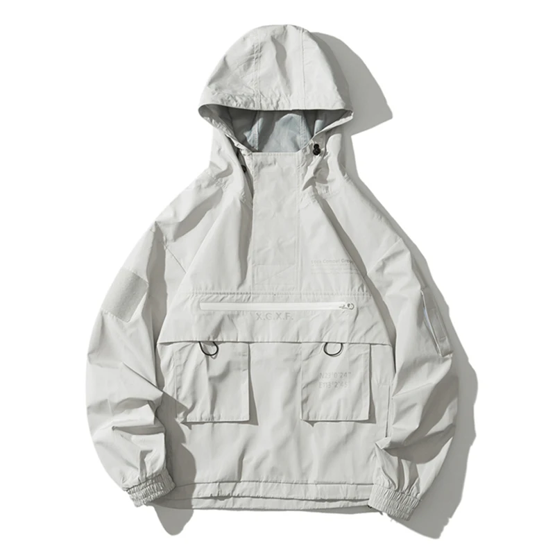 2021 New Black Cargo Jackets Windbreaker Men Streetwear Tactical Jacket Pullover Multi-pocket Male Autumn Hoody Coat
2021 New Black Cargo Jackets Windbreaker Men Streetwear Tactical Jacket Pullover Multi-pocket Male Autumn Hoody Coat