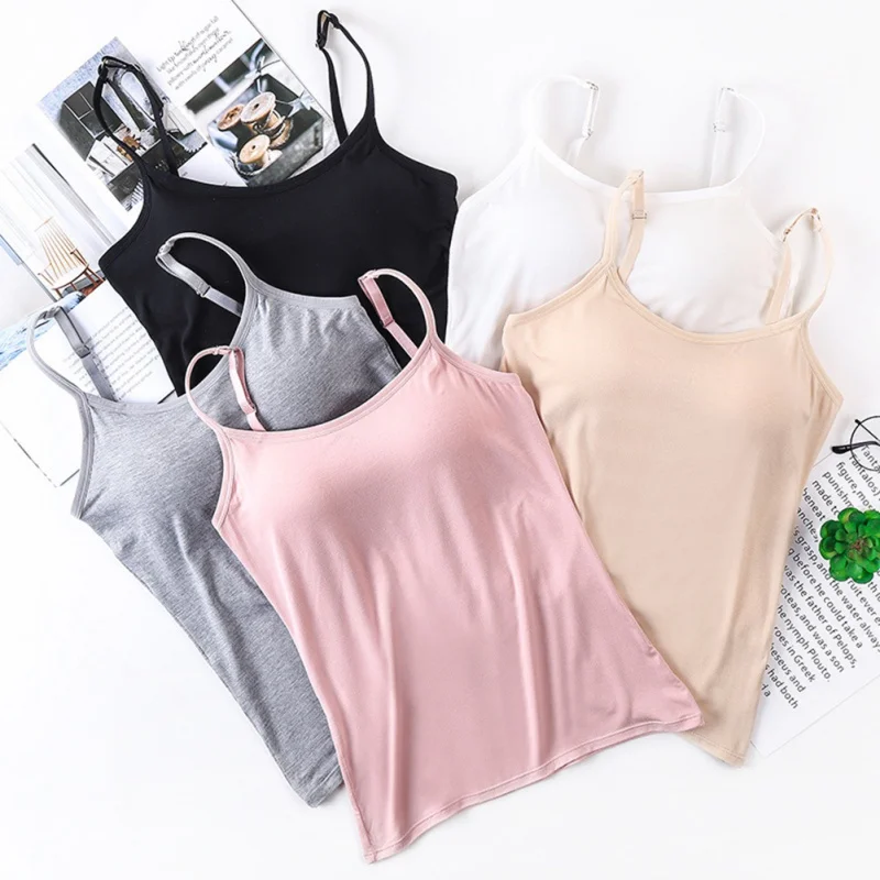 Tank Top For Women Push Up Padded Top Wire FreeCotton Crop Tops Comfort Adjusted Strap Slim Vest Camisole
Tank Top For Women Push Up Padded Top Wire FreeCotton Crop Tops Comfort Adjusted Strap Slim Vest Camisole