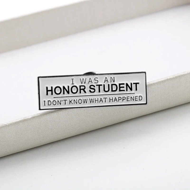 YOUR ARE SAFE WITH ME Enamel Pin I WAS AN HONOR STUDENT Clothes Shirt Jeans Brooch Badge Charm Pins Metal Brooches for Women
YOUR ARE SAFE WITH ME Enamel Pin I WAS AN HONOR STUDENT Clothes Shirt Jeans Brooch Badge Charm Pins Metal Brooches for Women